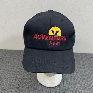 Vintage Agventure D & M Snapback Hat Mens Adjustable Black Cap K-Products